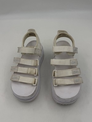 Nike Icon Classic Sandals Women's Size 9 NA White Platinum DH0224-100 Platform