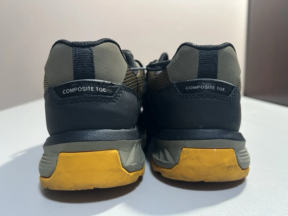 Bota Caterpillar masculina gato calçado biqueira de aço tamanho 11 - Imagem 2 de 4