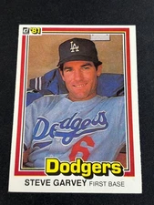 1981 Donruss - Steve Garvey #56 Surpassed 25 HR on Back Dodgers