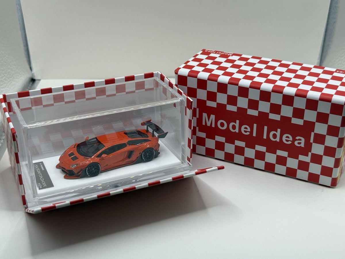 1:64 Model Idea Resin LBWK Lamborghini Aventador 2.0 Orange