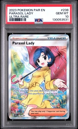 2023 POKEMON PAR EN-PARADOX RIFT #238 PARASOL LADY ULTRA RARE PSA 10
