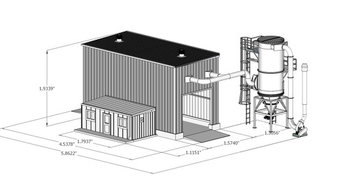 N Scale Truck Shed-Office-Cyclone Kit for Grain Elevator Structures 1: ...