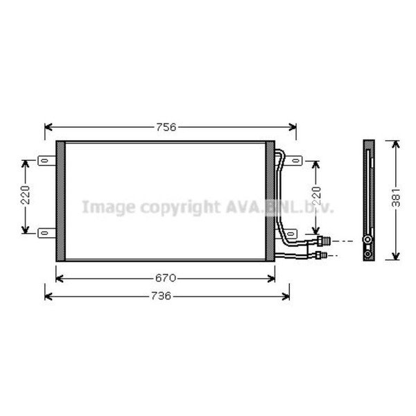 Kondensator Klimaanlage KlimaküHler FüR VW LT 28-46 II Kasten 2DX0AE-image