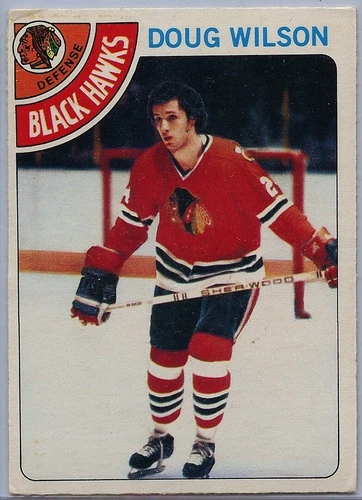 1978-79 O-PEE-CHEE HOCKEY #168 DOUG WILSON RC ROOKIE HOF VG-EX RAW (TL-1856)