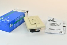 Leviton 8599-I 15A 125V Self-Test SmartLock GFCI Receptacle, Ivory New