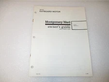 Montgomery Wards Owner's Guide & Parts Manual 25 HP Model VWB 52121