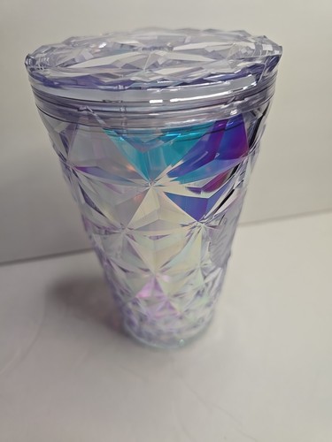 Starbucks Venti Christmas Holiday 2023 White Clear Diamond Prism Crystal Tumbler - Picture 5 of 8