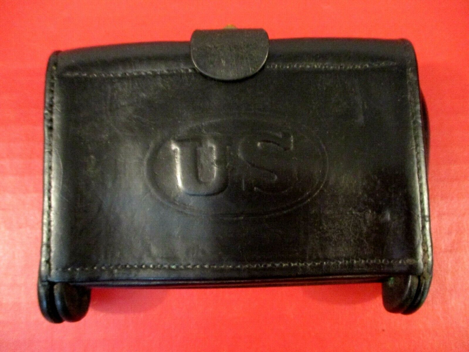 Spanish Am War US Army Leather McKeever Cartridge Box RIA 1908 .30-40 Krag  NICE