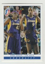 Nikki Teasley / Lisa Leslie 2005 WNBA RITTENHOUSE CARD #109 LOS ANGELES SPARKS