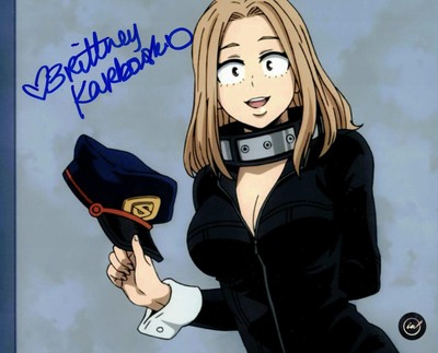 Brittney Karbowski Autographed Camie Utsushimi My Hero Academia 8x10