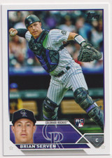 2023 Topps #41 Brian Serven RC Colorado Rockies