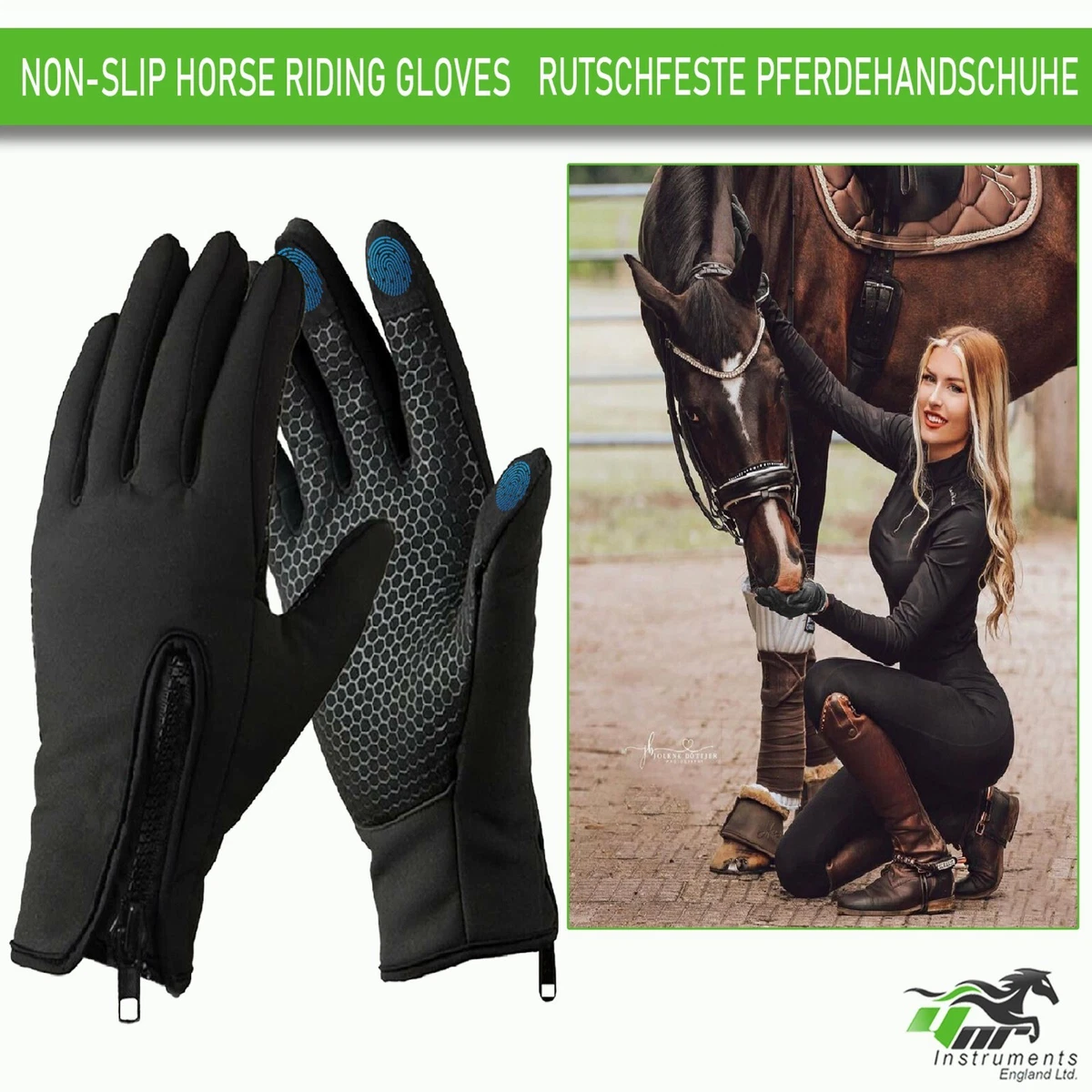 Thermal horse riding gloves on sale