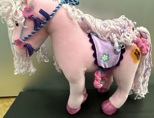 Tolles Groovy Girls Pferd Manhattan Toy rosa Plüschpferd Reitpferd Puppen32 cm - Bild 4 von 9