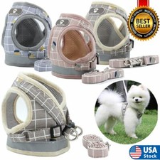USA Mesh Reflective Pet Dog Harness Leash Set Soft Puppy Cat Vest Harness XS-XL