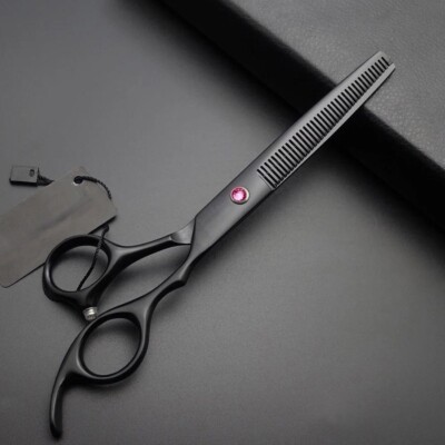 7 Zoll schwarze japanische Friseurschere Friseursalon Haarschneideschere japanisch
