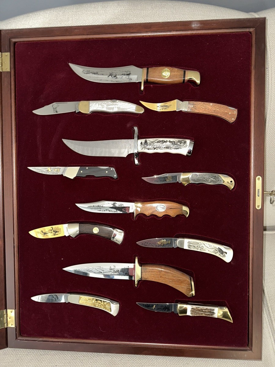 Franklin Mint Sportsman's Year Hunting & Fishing Knife Collection