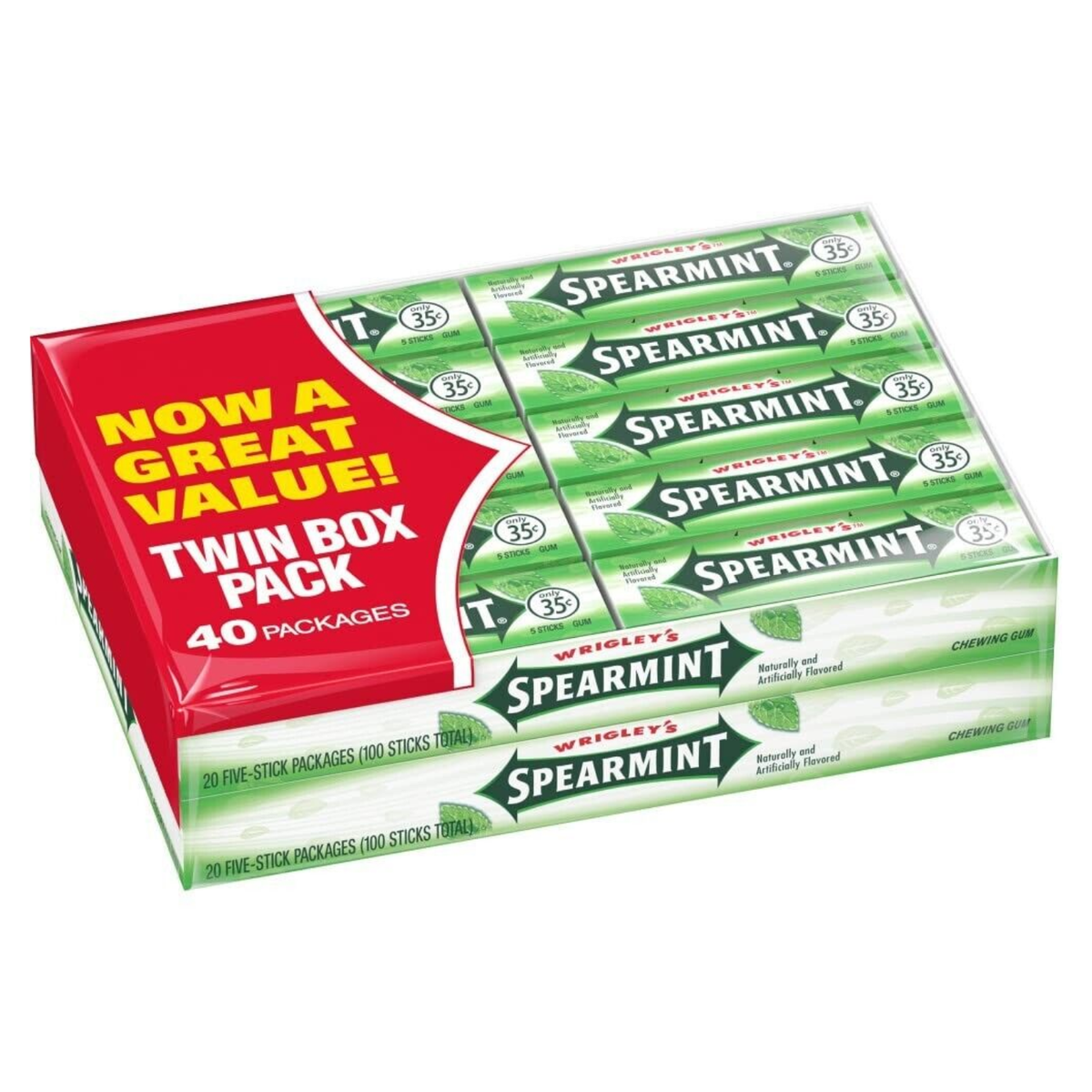 Wrigley's Gum Spearmint (Pack of 40) | eBay