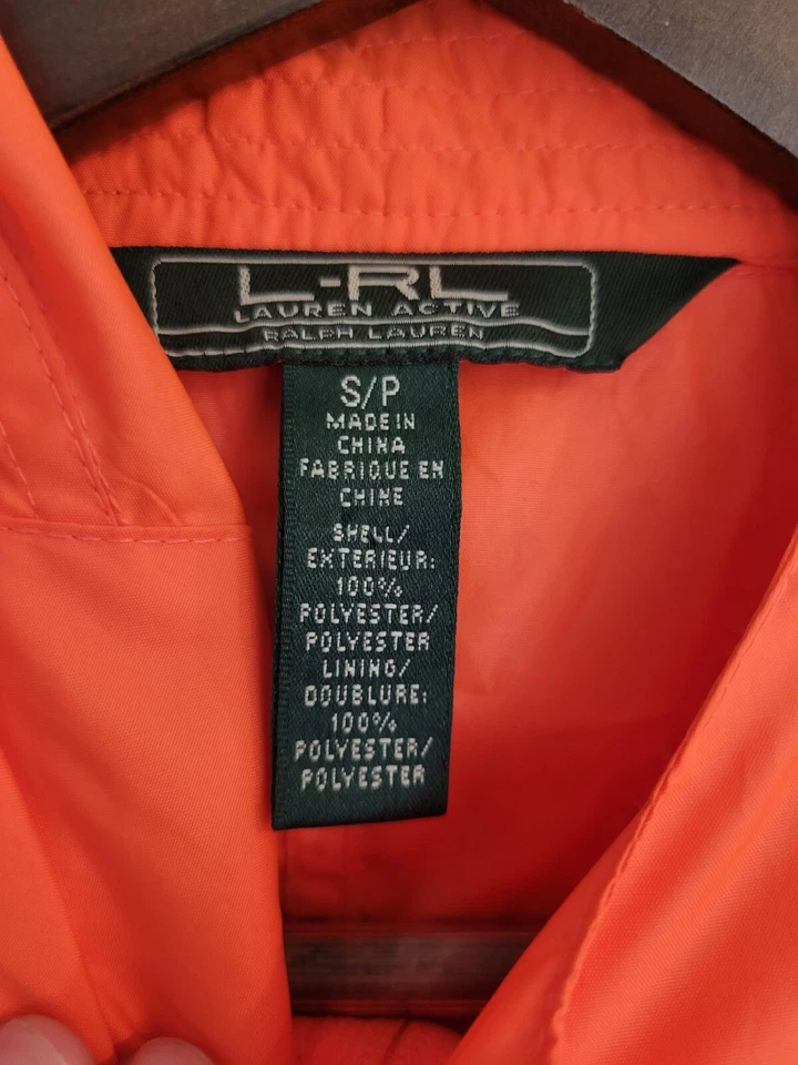 Ralph Lauren Travel Women's, Orange Rain Coat Jacket SIZE S/P. - Image 2 of 4