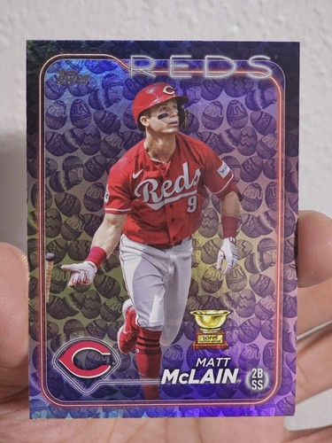2024 Topps Serie 1 - Uova di Pasqua Holiday Parallel #327 Matt McLain - Foto 4 di 7