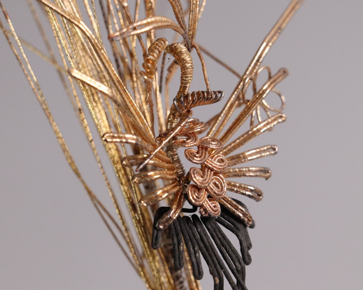Japanese Silver&Coral Kanzashi Hairpin Set of 4 Geisha