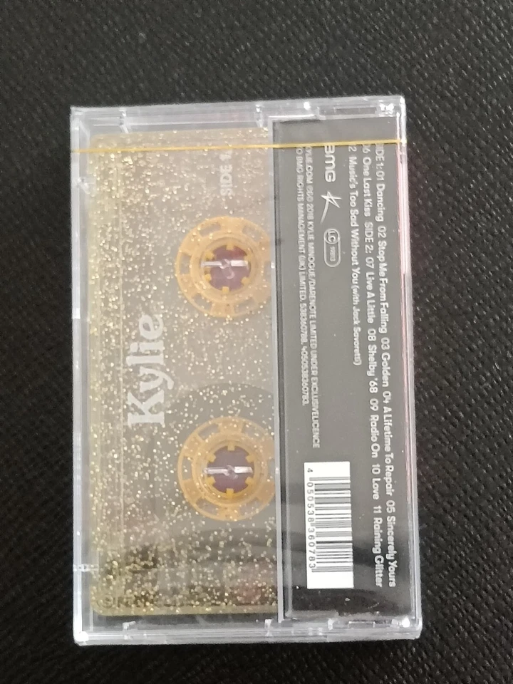 KYLIE MINOGUE - Golden - Yellow Glitter Cassette OOP Limited Edition NEW SEALED - Image 3 of 4
