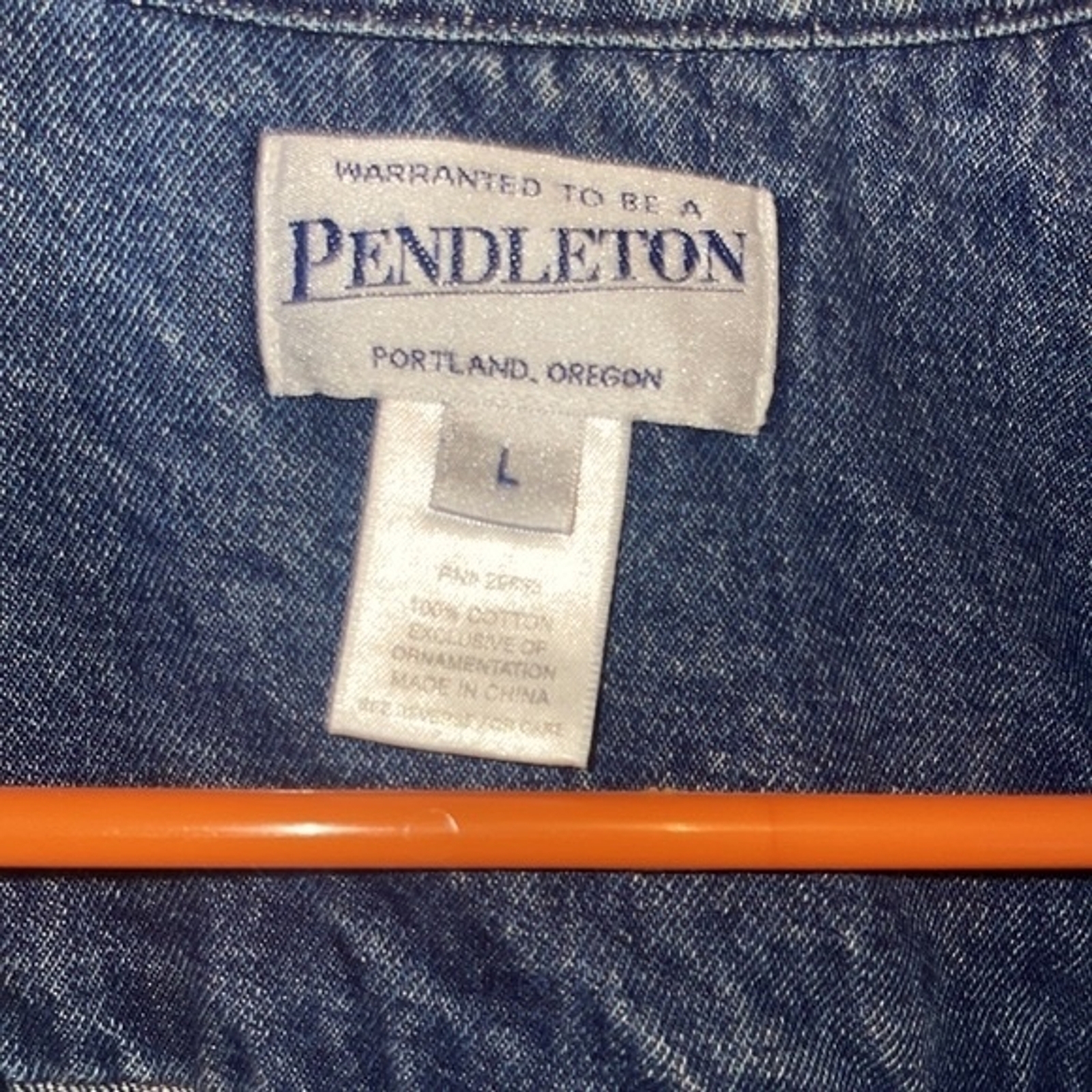 Pendleton Jean Jacket Beaded western button down … - image 6