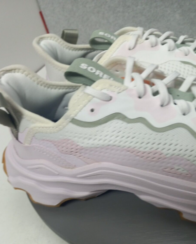 Sorel Kinetic Breakthru Day Lace Sneaker Shoes Dreamy White Pink Sz 11 - Picture 5 of 7