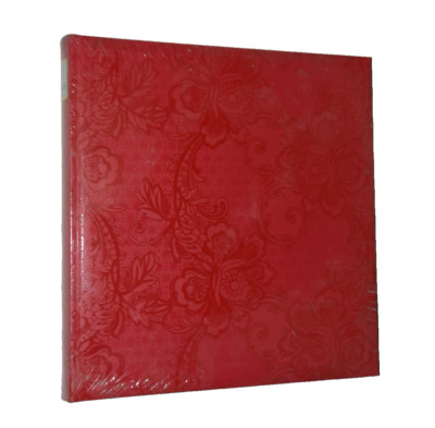 Goldbuch Fotoalbum Buchalbum Sakura rot Struktureinband 30x31cm 60 weiße Seiten