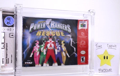 Power Rangers Lightspeed Rescue New Nintendo 64 N64 Sealed PSA WATA Grade 7.0 B