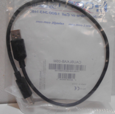 L-Com USB Cable Type A - B Cable, 0.5m CAUBLKAB-05M