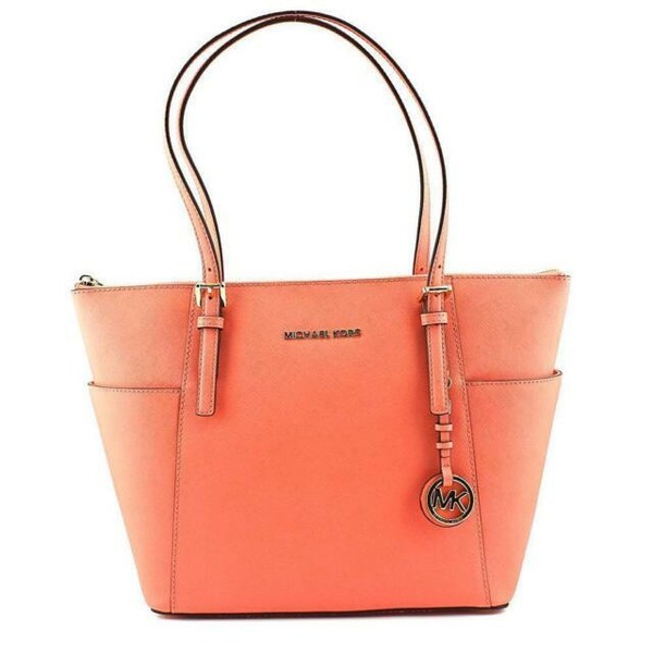 Michael Kors Jet Set Item EW Top Zip Tote Pink Grapefruit 30F2GTTT8L