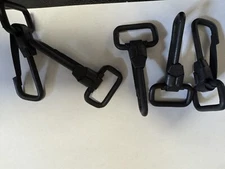 5 X  SNAP HOOK RIFLE GUN ATTACHMENT STRAP BLACK  MILITARY SLING CLIPS NEW PACK
