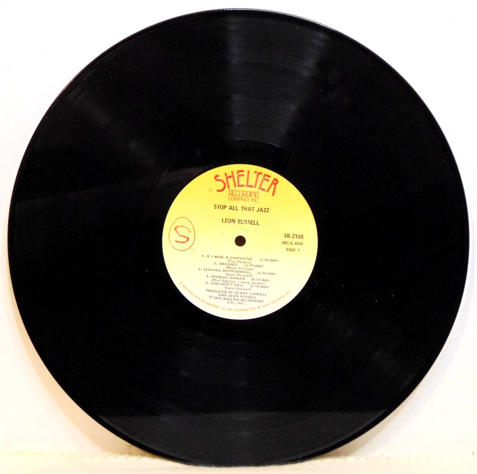 Leon Russell – Stop All That Jazz 1974 Shelter SR-2108 Classic Rock Vinyl LP EX Foto 3 de 4