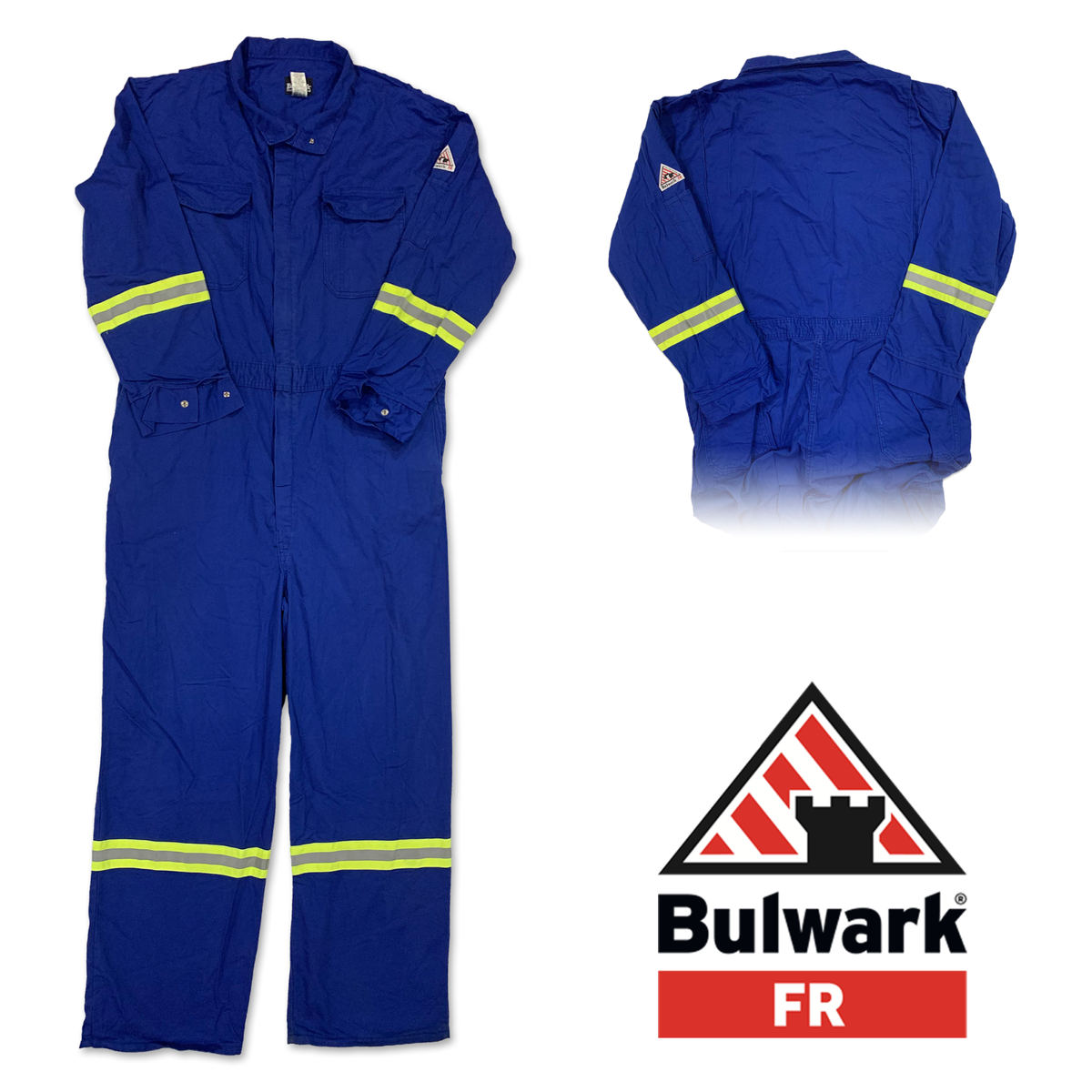 Bulwark Flame Resistant Clothes FR Coverall Reflective Safety Work