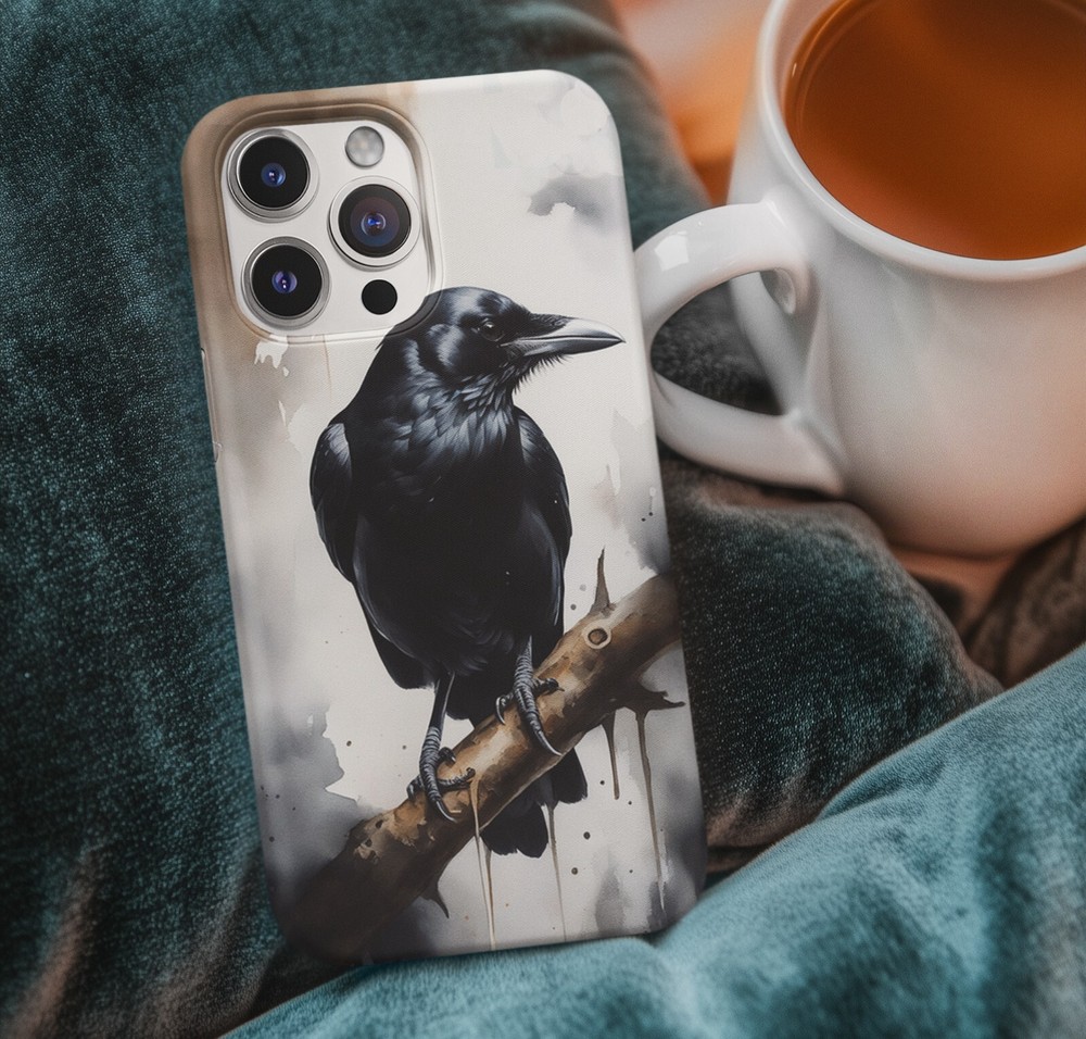 Crow Goth Phone Case Gothic Phone Cases Raven Case iPhone Case Samsung Case