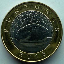 Lithuania 2 litai 2013    Creations of Nature and Man - Puntukas  UNC