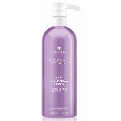 ALTERNA Caviar Anti-Aging Smoothing ANTI-FRIZZ Shampoo 1000ml +PUMPE Medium Thick