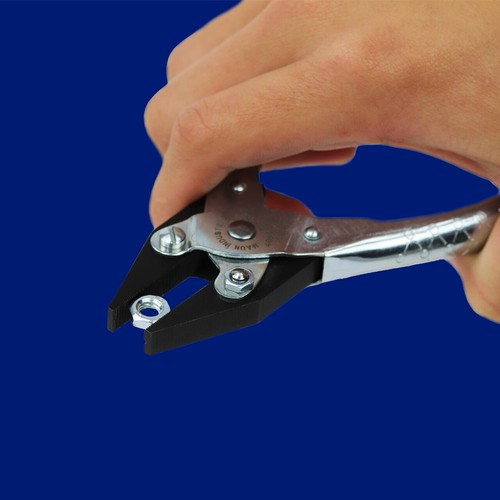 MAUN PARALLEL PLIERS FLAT SERRATED NOSE JAWS COMPOUND ACTION 160mm 140mm 125mm - Picture 5 of 9
