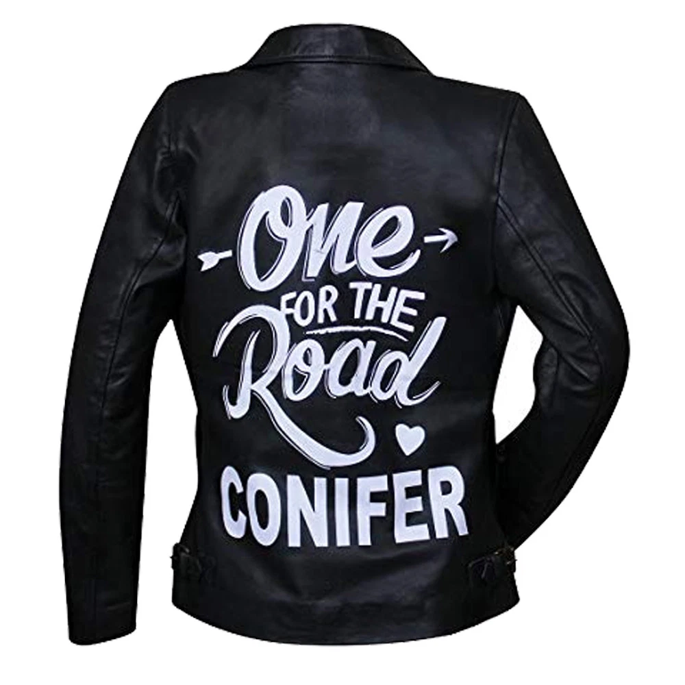 Alex Turner One for The Road Conifer Black Leather Jacket with