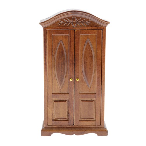 Dollhouse Miniature 1:12 Scale Victorian Furniture Wardrobe Cabinet Accessories - Picture 3 of 9