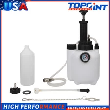 Manual Brake Clutch Bleedung System Fluid Bleed Tool Bleeder w/ adapter 3L
