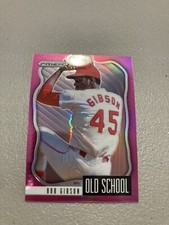 2021 Panini Prizm BOB GIBSON OLD SCHOOL PINK SP #OS-3 - Cardinals