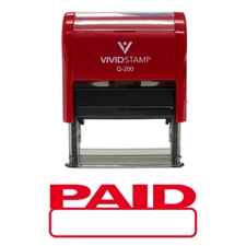 Basic Paid Self Inking Rubber Stamp