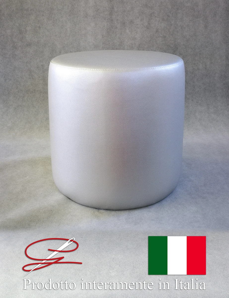 Lounge Pug Pouf Poggiapiedi a Sacco Grande, Velluto Argento, Pouf Ottomana Poggiapiedi