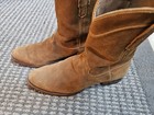 Tecovas Brown Rufout Roper Calf High Cowboy Boots 14ee used — photo 2
