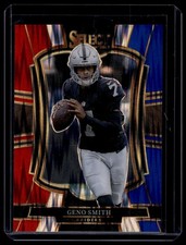 2025 Panini Select #105 Geno Smith Black and Blue Prizm Shock