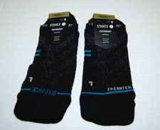 NWT Stance Feel 360 Triton 2 Pack Low Cut Socks Black Women's Size M 8-10.5 
