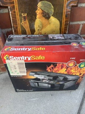 SentrySafe 1200 Fireproof Box with Key Lock - Black