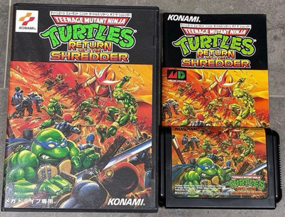 KONAMI Sega Mega Drive TMNT TURTLES RETURN OF THE SHREDDER Japan Spiel