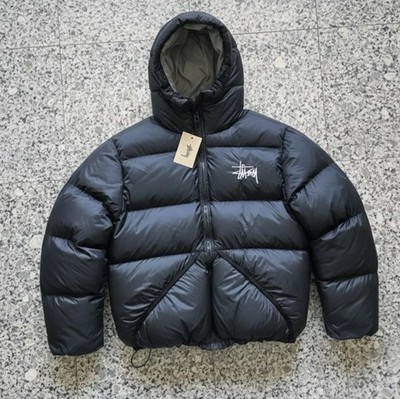 Stüssy Puffer Jacket Size M Black NEW Authentic Winter Streetwear Jacket Unisex